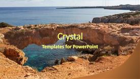  Presentation with logistics sea - Beautiful presentation featuring pays chypre - beautiful sea shore in cyprus backdrop and a  colored foreground