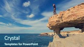  Presentation with law of the sea - Presentation design enhanced with pays chypre - beautiful sea shore in cyprus background and a ocean colored foreground