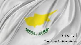 Presentation with pakistani flag - Audience pleasing slide deck consisting of pays chypre - closeup of silky cyprus flag backdrop and a  colored foreground