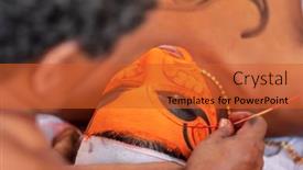  Presentation with hindu festival - PPT theme enhanced with payyanur-india-december-5-2019 background and a red colored foreground