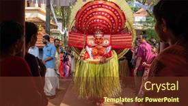  Presentation with india festival - Cool new presentation theme with payyanur-india-december-5-2019 backdrop and a tawny brown colored foreground