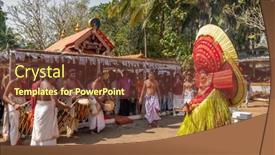  Presentation with india festival - PPT theme with payyanur-india-december-5-2019 background and a tawny brown colored foreground