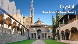 Presentation with santa - Amazing slide set having pazzi chapel - santa croce florence backdrop and a teal colored foreground