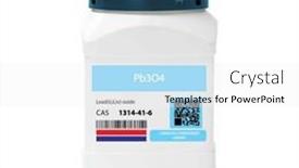  Presentation with lead - PPT theme having pb3o4-lead-ii-iv-oxide and a white colored foreground