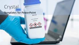  Presentation with substance - Slide deck consisting of pbcro4-lead-chromate-cas-7758 background and a light blue colored foreground