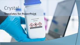  Presentation with fluoride - Theme consisting of pbf2-lead-ii-fluoride-cas background and a light blue colored foreground