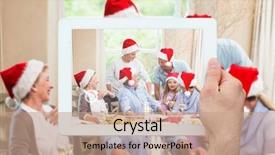  Presentation with extended family - Audience pleasing presentation theme consisting of  backdrop and a  colored foreground