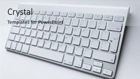  Presentation with light bulbs on chalkboard - Audience pleasing theme consisting of pc peripherals - contemporary light keyboard of pc backdrop and a sky blue colored foreground