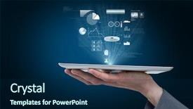  Presentation with iot - Beautiful PPT layouts featuring pc walpaper - digital composite of iot graphics backdrop and a navy blue colored foreground