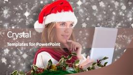  Presentation with red marble pattern wallpaper blue - Amazing PPT layouts having pc walpaper - festive blonde looking at tablet backdrop and a  colored foreground