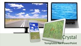  Presentation with tablets wood table tablet white - Theme enhanced with pc walpaper - monitor laptop tablet and phone background and a mint green colored foreground