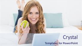  Presentation with object detection using deep neural networks - Cool new slides with pc while holding an apple backdrop and a  colored foreground