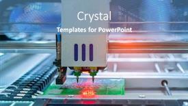  Presentation with soldering - PPT layouts with pcb-board-soldering-iron-tips background and a teal colored foreground