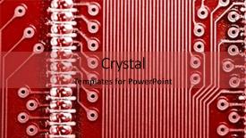  Presentation with printed circuit board - Slides enhanced with pcb printed circuit board background and a red colored foreground