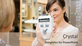  Presentation with optometrist - Presentation design featuring couple reading book on bed in the morning background and a sky blue colored foreground