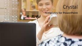  Presentation with optometrist - Audience pleasing slide set consisting of outfit of men casual outfit backdrop and a yellow colored foreground