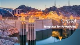  Presentation with nevada - Slide deck featuring pdam - hooover dam on the colorado background and a coral colored foreground