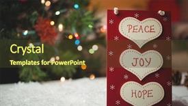  Presentation with joy - Presentation design enhanced with peace joy and hope background and a tawny brown colored foreground