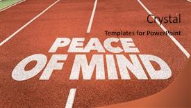  Presentation with peace - Beautiful theme featuring peace of mind written backdrop and a red colored foreground