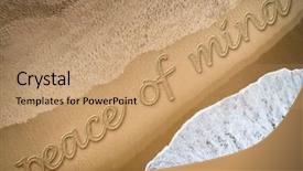  Presentation with mind - Amazing slides having peace of mind written backdrop and a coral colored foreground