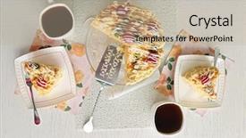  Presentation with tea cake - Amazing presentation theme having  backdrop and a  colored foreground