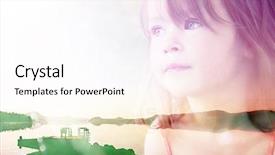  Presentation with done - Colorful presentation enhanced with done with trendy double exposure backdrop and a pink colored foreground