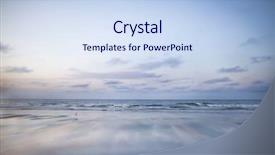  Presentation with scenery environment sunrise beam - Theme consisting of peace serenity conceptual zen - view of beach sunrise background and a sky blue colored foreground