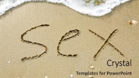  Presentation with sex - Amazing PPT layouts having word sex written backdrop and a coral colored foreground