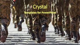  Presentation with polish army - Colorful slide deck enhanced with peace war - polish army backdrop and a tawny brown colored foreground