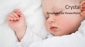  Presentation with peaceful - Cool new PPT layouts with peaceful baby lying backdrop and a lemonade colored foreground