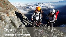  Presentation with hedera helix climbing - Audience pleasing slide set consisting of peaceful march - alpinists climbing leone ridge matterhorn backdrop and a gray colored foreground
