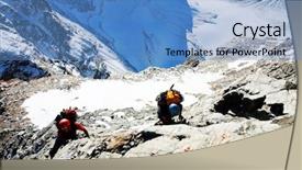  Presentation with hedera helix climbing - Colorful theme enhanced with peaceful march - alpinists climbing leone ridge matterhorn backdrop and a teal colored foreground