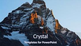  Presentation with japan beautiful landscape mountain fuji - Beautiful PPT layouts featuring peaceful march - mountain landscape matterhorn peak 4478m backdrop and a  colored foreground