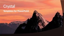  Presentation with peaceful - Slides with peaceful march - sunset colours in the pennine background and a  colored foreground