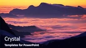  Presentation with peaceful - Cool new presentation theme with peaceful march - sunset colours in the pennine backdrop and a wine colored foreground