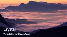  Presentation with peaceful - Cool new PPT theme with peaceful march - sunset colours in the pennine backdrop and a wine colored foreground