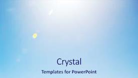  Presentation with peaceful - Slide deck consisting of peaceful sky background and a sky blue colored foreground