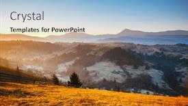  Presentation with inspiring - Presentation theme with peaceful-summer-day-with-gorgeous background and a light blue colored foreground