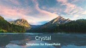  Presentation with peaceful - Beautiful PPT layouts featuring peaceful-summer-view-on-obersee backdrop and a ocean colored foreground