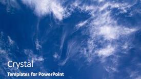  Presentation with peaceful - Slide set featuring peaceful-white-clouds-on-blue background and a ocean colored foreground