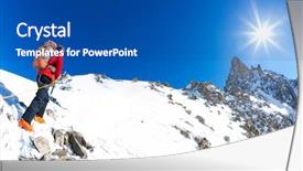  Presentation with mont blanc - Audience pleasing presentation consisting of peak in background the famous backdrop and a ocean colored foreground