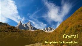  Presentation with sneak peak - Slide set enhanced with peak in lescun cirque asp background and a  colored foreground