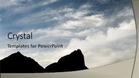  Presentation with sneak peak - Beautiful PPT layouts featuring peak in lescun cirque aspe backdrop and a light gray colored foreground