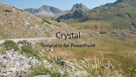  Presentation with mountains - Slide deck enhanced with peak of veliki and mali background and a coral colored foreground