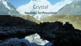  Presentation with santa - PPT layouts having peak-santa-cruz-in-mountain background and a light blue colored foreground