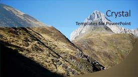  Presentation with france - Slide deck consisting of peaks in lescun cirque aspe background and a  colored foreground