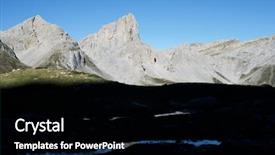  Presentation with indus valley - Colorful presentation design enhanced with peaks in lescun cirque aspe backdrop and a  colored foreground