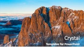  Presentation with panoramic - Amazing theme having peaks panoramic view aerial wide backdrop and a  colored foreground