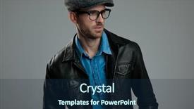  Presentation with fashion - Cool new slides with peaky - portrait of curious fashion man backdrop and a navy blue colored foreground