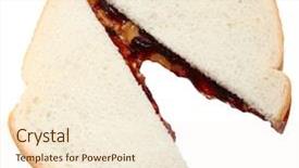  Presentation with peanut butter - Cool new presentation theme with peanut butter and blackberry jelly backdrop and a cream colored foreground